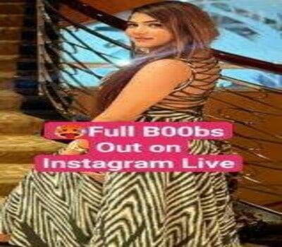 Famous Insta Model Livestream Accidentally Boob Pop Out