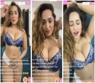 Aditi Mistry Nude Blue Bikini Premium Live Sex 22Min Video