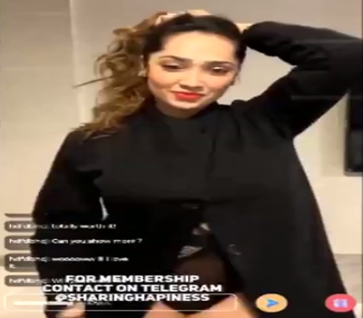 Aditi Mistry Black Bikini Live