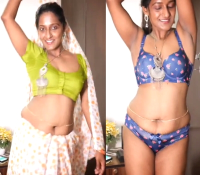 Dusky Model Saree Strip To Sexy Lingerie Model Sex Video