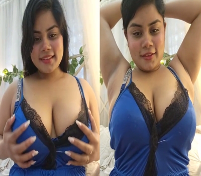 Amesha Nude Boobs On Blue Dress Premium Live Porn