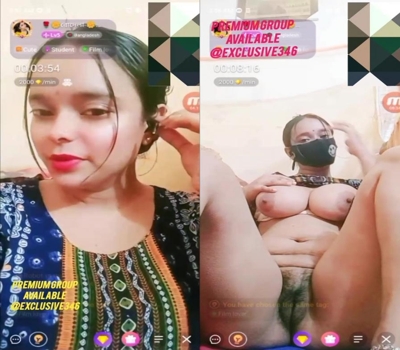Bangladeshi Girl Nude Boobs and Hairy Pussy Chamet Live Sex Video