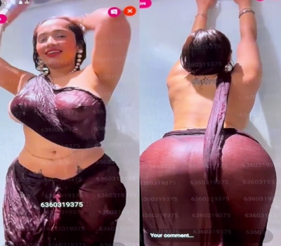 Aditi Mistry Nude Boobs Nipples Visible in Wet Saree - Part 2