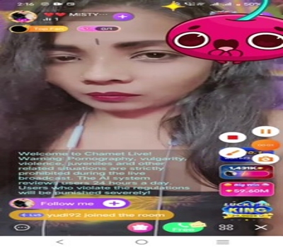 Chamet Girl Showing Full Nude on Live 121 Live Sex Video