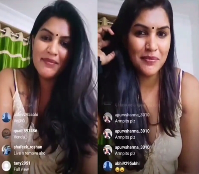 Insta Fame Reshma Rechu Hot Cleavage Pits Seduction Premium 2025 Live Show