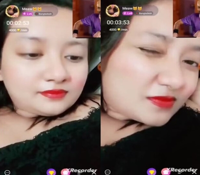 Bangla Girl Meaw Nude Boobs and Pussy Chamet Live Sex Girl