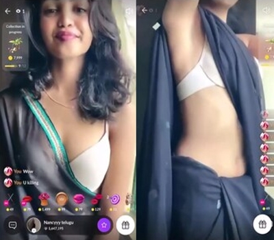 Nancyyy Telugu Nude Boobs and Ass Show Live Sex Video