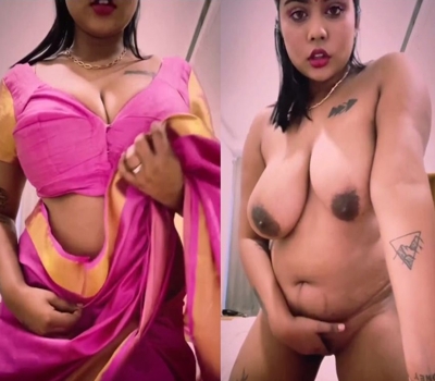 Oasi Das Stripping Pink Saree and Playing with Herself New Onlyfans Porn