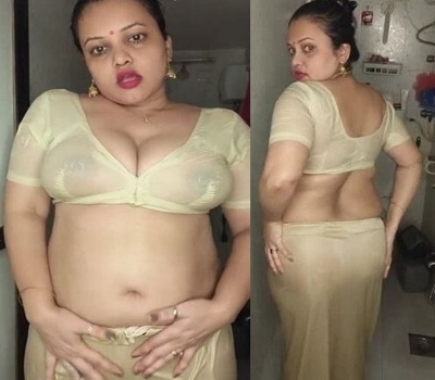 Priya Gamre SeeThrough in Yellow Blouse Nipples and Ass